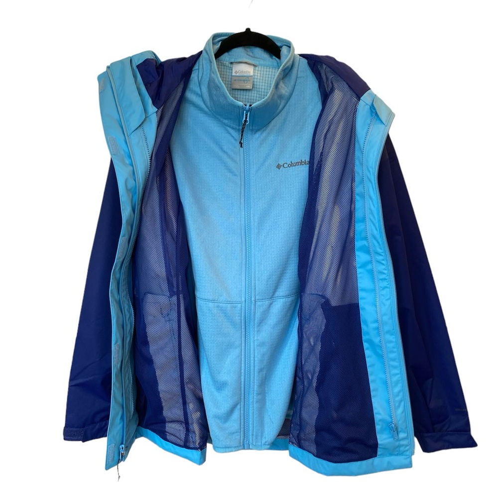 Columbia Women's Hikebound Interchange Blue Winter Jacket with Hood - Picture 13 of 13